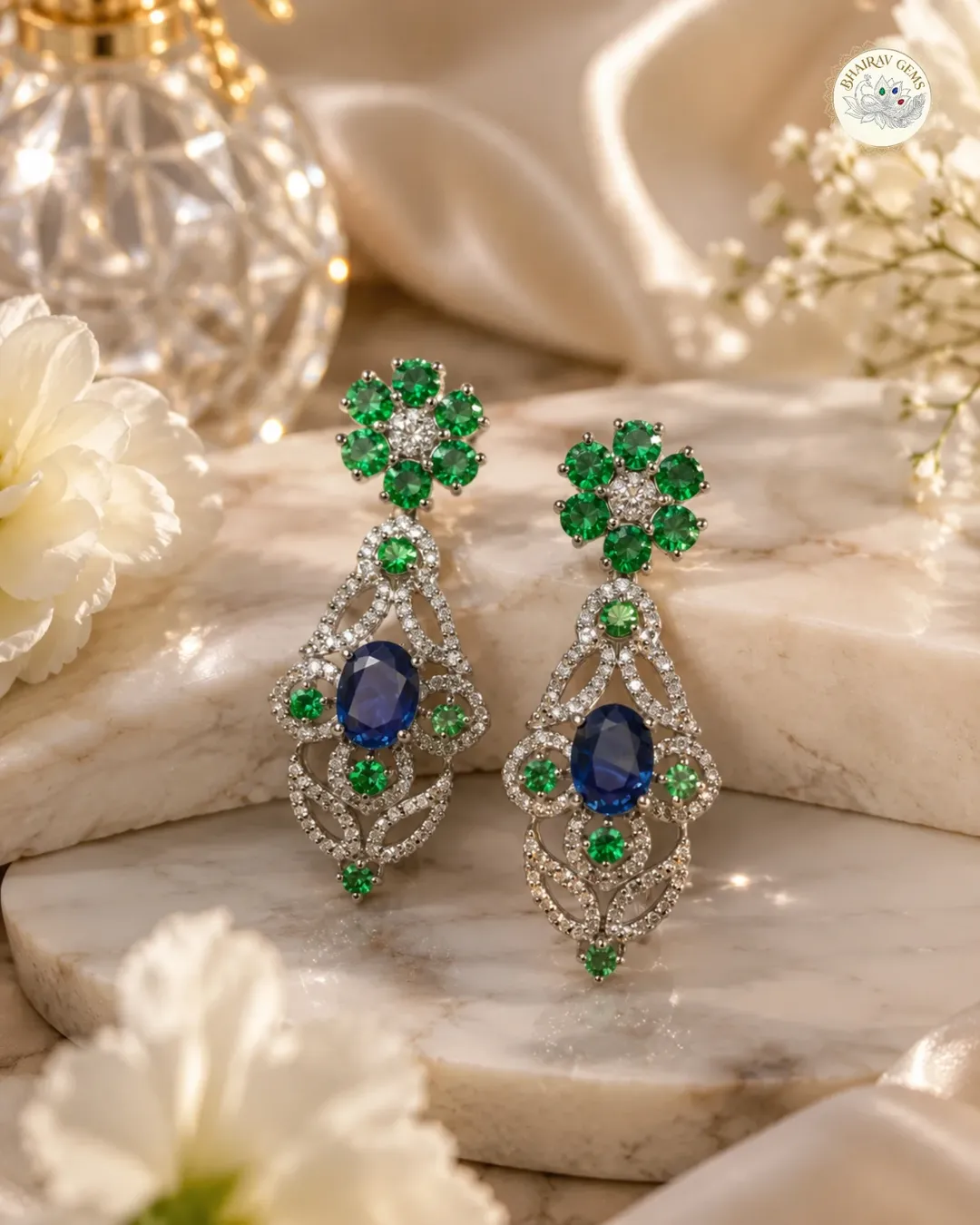 A master jeweler's hands meticulously working on a magnificent high-end jewelry piece
